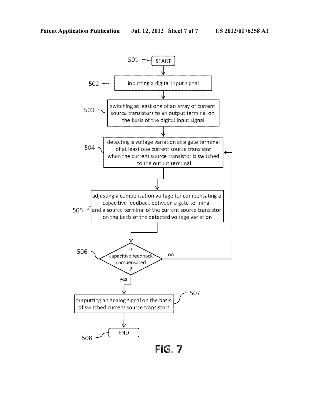 Calibration Circuit and Method for Calibrating Capacitive Compensation in     Digital-to-Analog Converters - diagram, schematic, and image 08