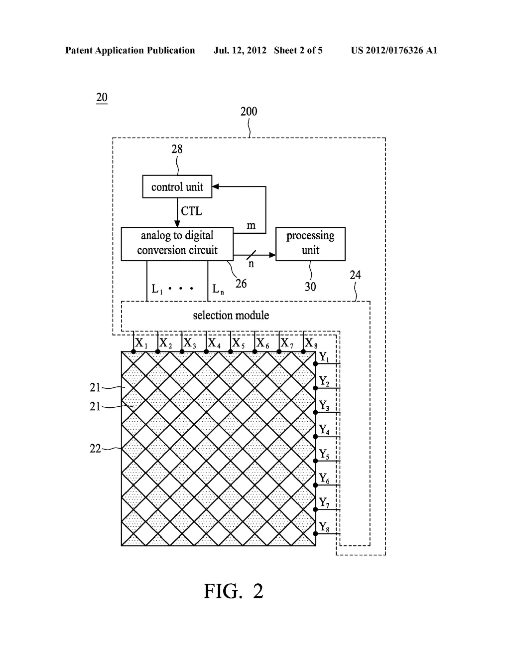 CONTROL DEVICE FOR TOUCH PANEL AND SIGNAL PROCESSING METHOD THEREOF - diagram, schematic, and image 03