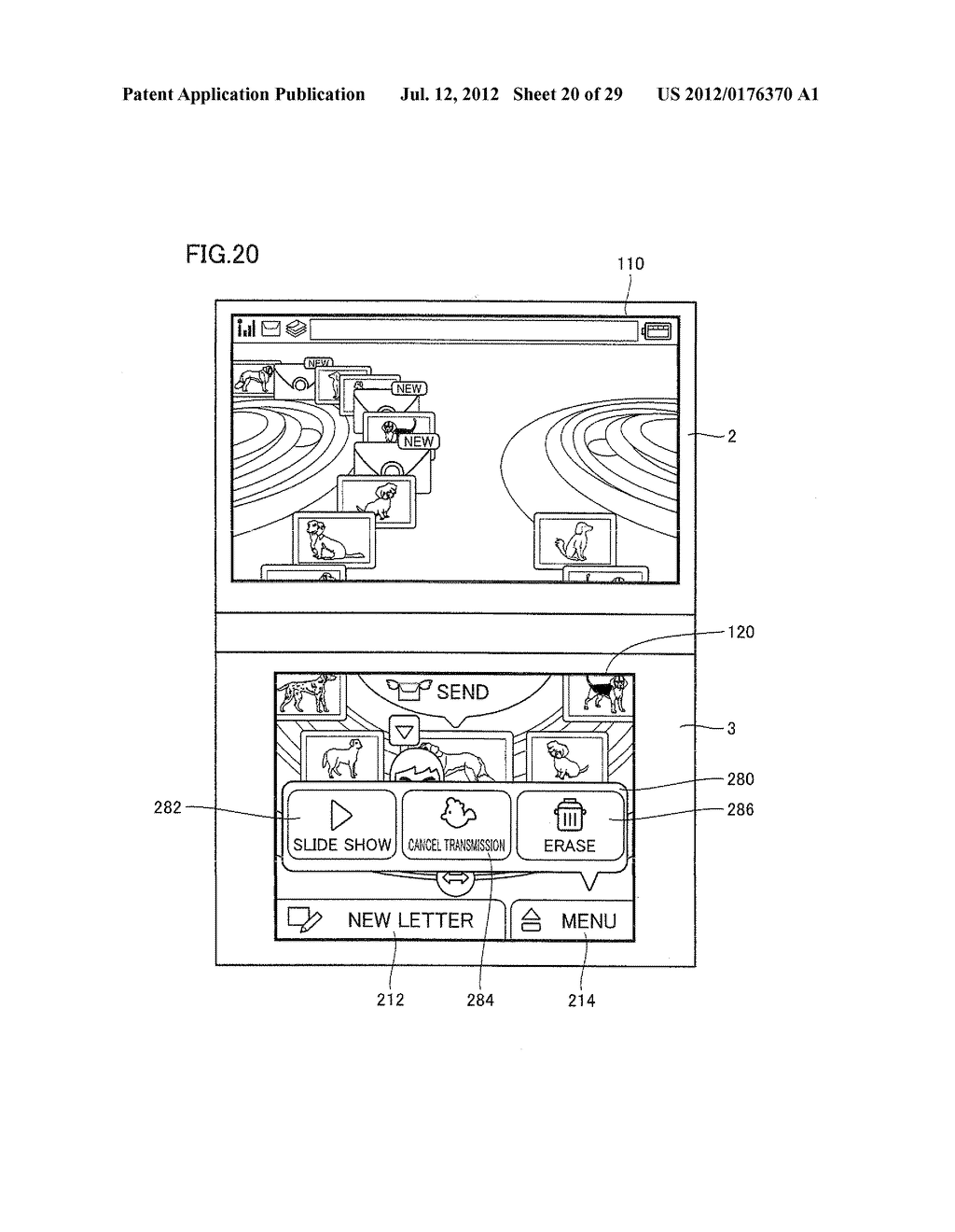 STORAGE MEDIUM ENCODED WITH DISPLAY CONTROL PROGRAM, DISPLAY, DISPLAY     SYSTEM, AND DISPLAY CONTROL METHOD - diagram, schematic, and image 21