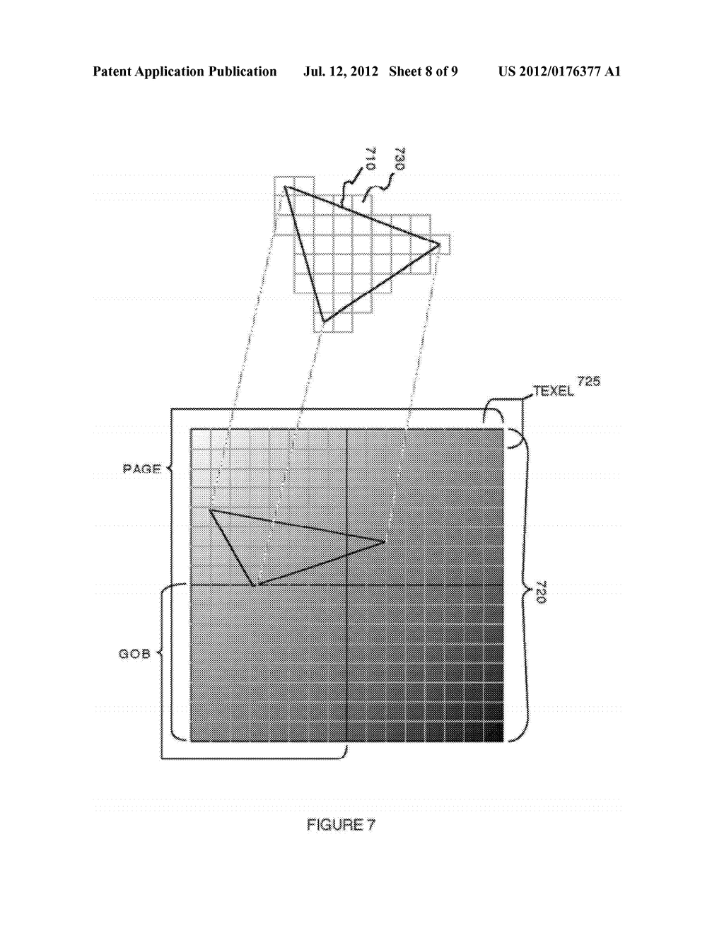 BLOCK LINEAR MEMORY ORDERING OF TEXTURE DATA TECHNIQUES - diagram, schematic, and image 09