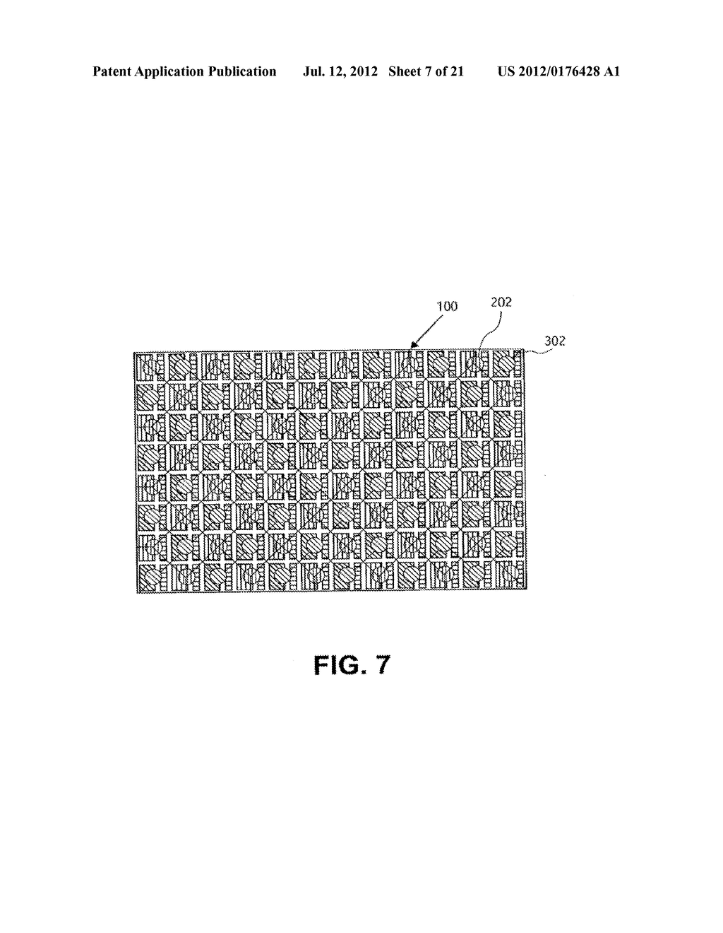 COLOR FLAT PANEL DISPLAY SUB-PIXEL ARRANGEMENTS AND LAYOUTS FOR SUB-PIXEL     RENDERING WITH SPLIT BLUE SUB-PIXELS - diagram, schematic, and image 08