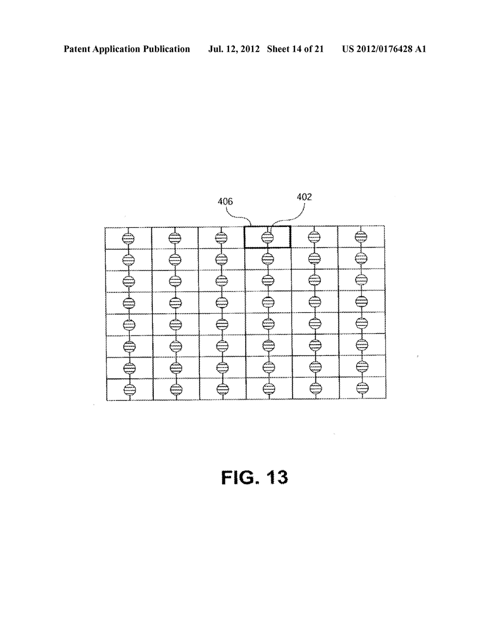 COLOR FLAT PANEL DISPLAY SUB-PIXEL ARRANGEMENTS AND LAYOUTS FOR SUB-PIXEL     RENDERING WITH SPLIT BLUE SUB-PIXELS - diagram, schematic, and image 15