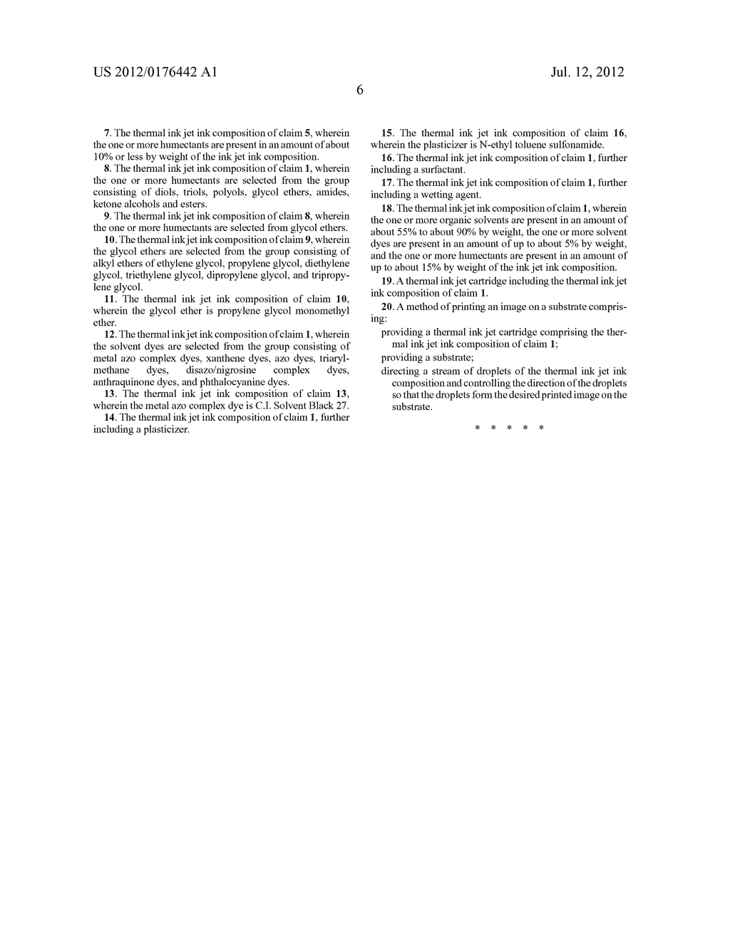 THERMAL INK JET INK COMPOSITION - diagram, schematic, and image 07