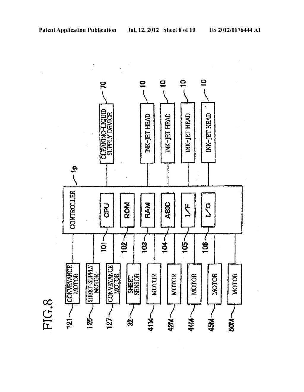 LIQUID EJECTION APPARATUS, CONTROLLER THEREFOR, NONVOLATILE STORAGE MEDIUM     STORING PROGRAM TO BE EXECUTED BY THE APPARATUS - diagram, schematic, and image 09