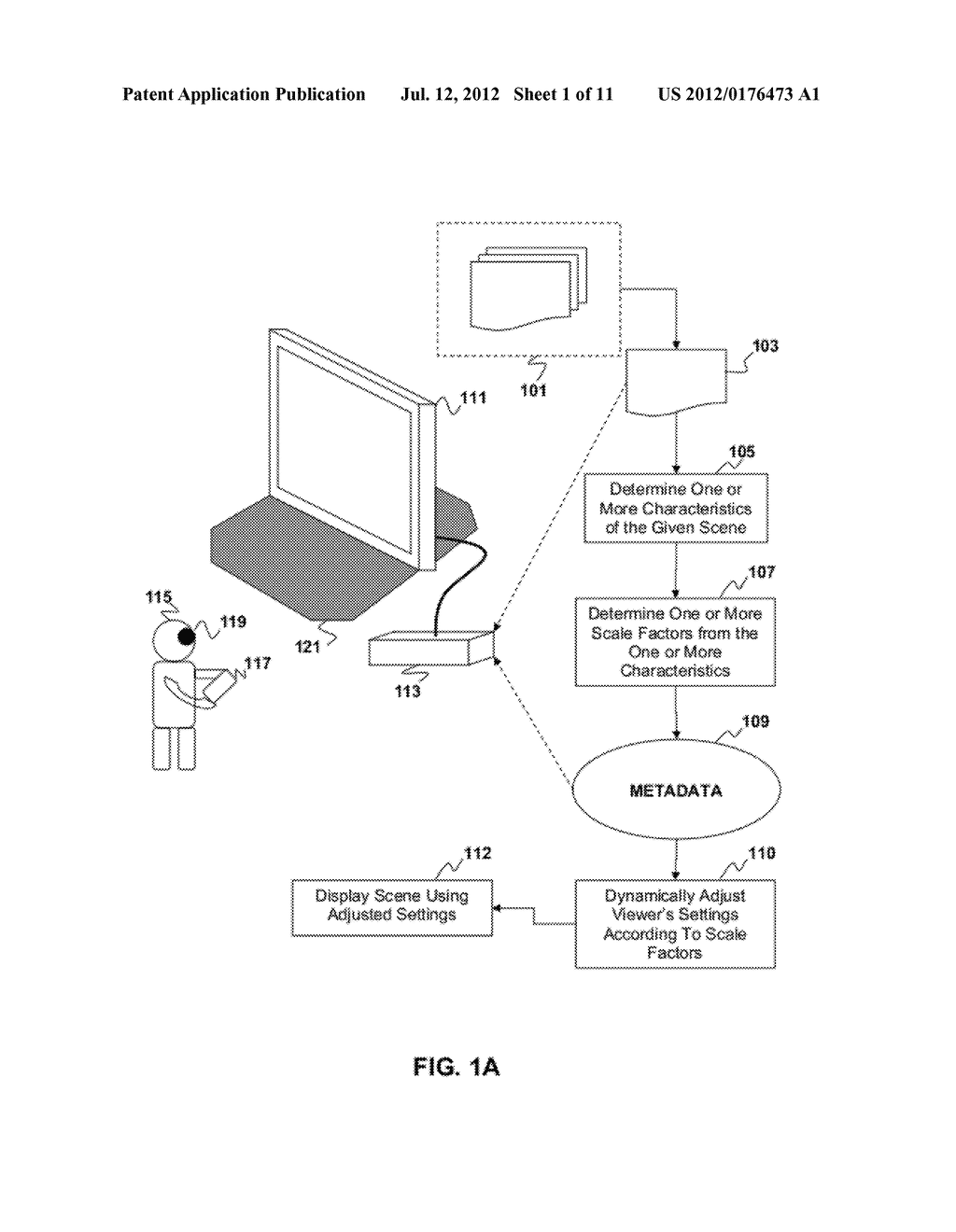 DYNAMIC ADJUSTMENT OF PREDETERMINED THREE-DIMENSIONAL VIDEO SETTINGS BASED     ON SCENE CONTENT - diagram, schematic, and image 02