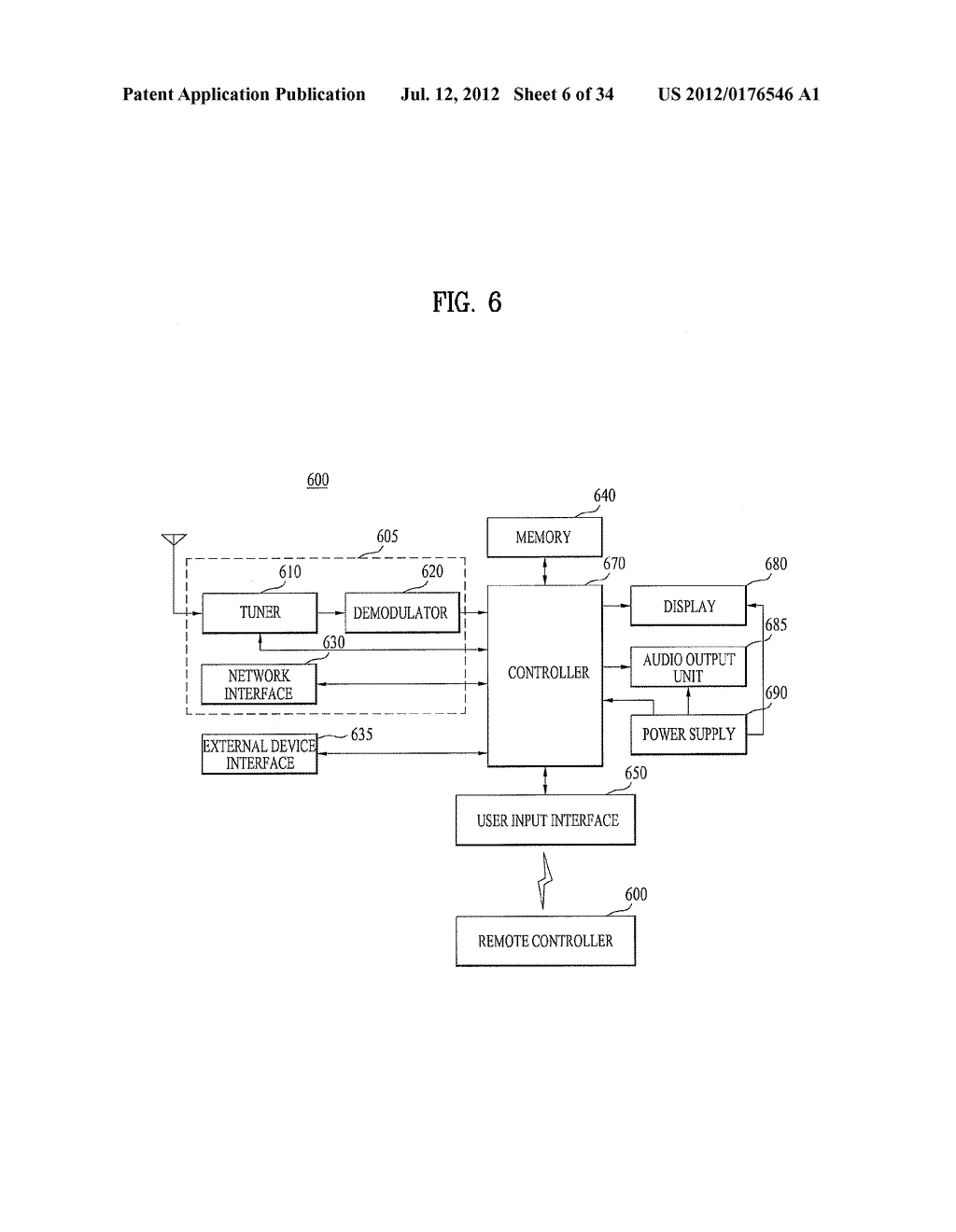 MULTIMEDIA DEVICE HAVING OPERATING SYSTEM CAPABLE OF PROCESSING MULTIPLE     GRAPHIC DATA AND METHOD FOR CONTROLLING THE SAME - diagram, schematic, and image 07