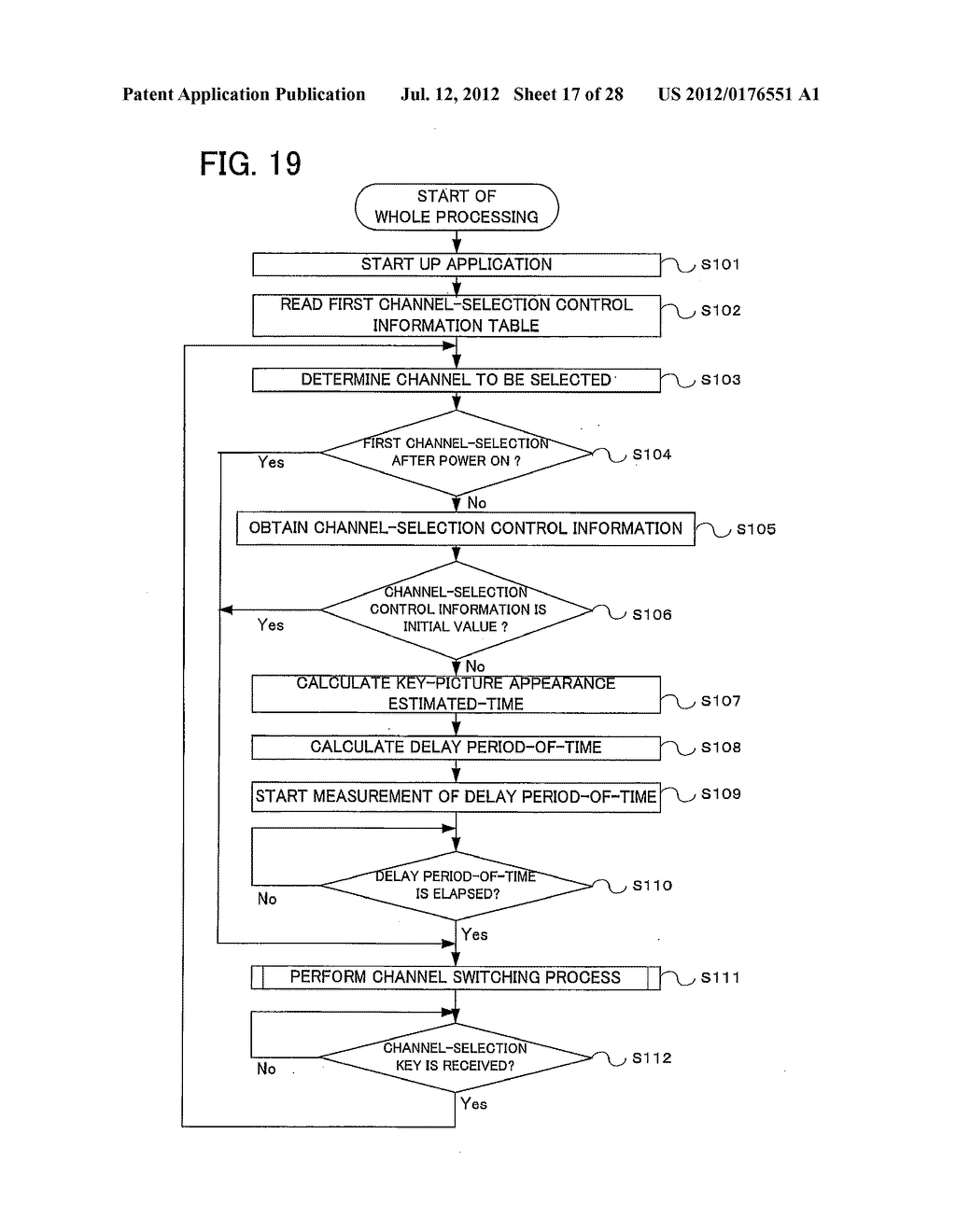 DIGITAL BROADCAST RECEIVING APPARATUS AND CHANNEL SWITCHING METHOD - diagram, schematic, and image 18