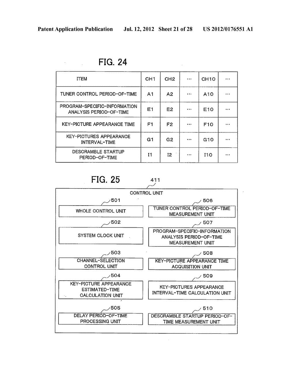 DIGITAL BROADCAST RECEIVING APPARATUS AND CHANNEL SWITCHING METHOD - diagram, schematic, and image 22