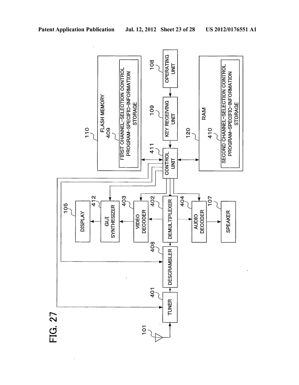 DIGITAL BROADCAST RECEIVING APPARATUS AND CHANNEL SWITCHING METHOD - diagram, schematic, and image 24