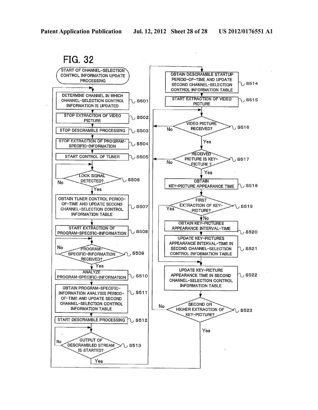 DIGITAL BROADCAST RECEIVING APPARATUS AND CHANNEL SWITCHING METHOD - diagram, schematic, and image 29