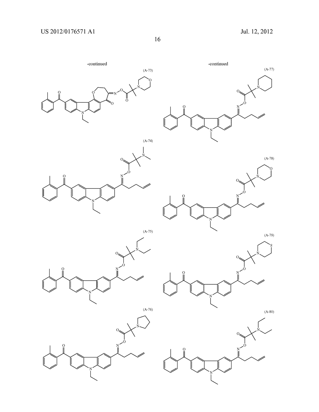 POLYMERIZABLE COMPOSITION, COLOR FILTER, AND METHOD OF PRODUCING THE SAME,     SOLID-STATE IMAGING DEVICE, AND PLANOGRAPHIC PRINTING PLATE PRECURSOR,     AND NOVEL COMPOUND - diagram, schematic, and image 17