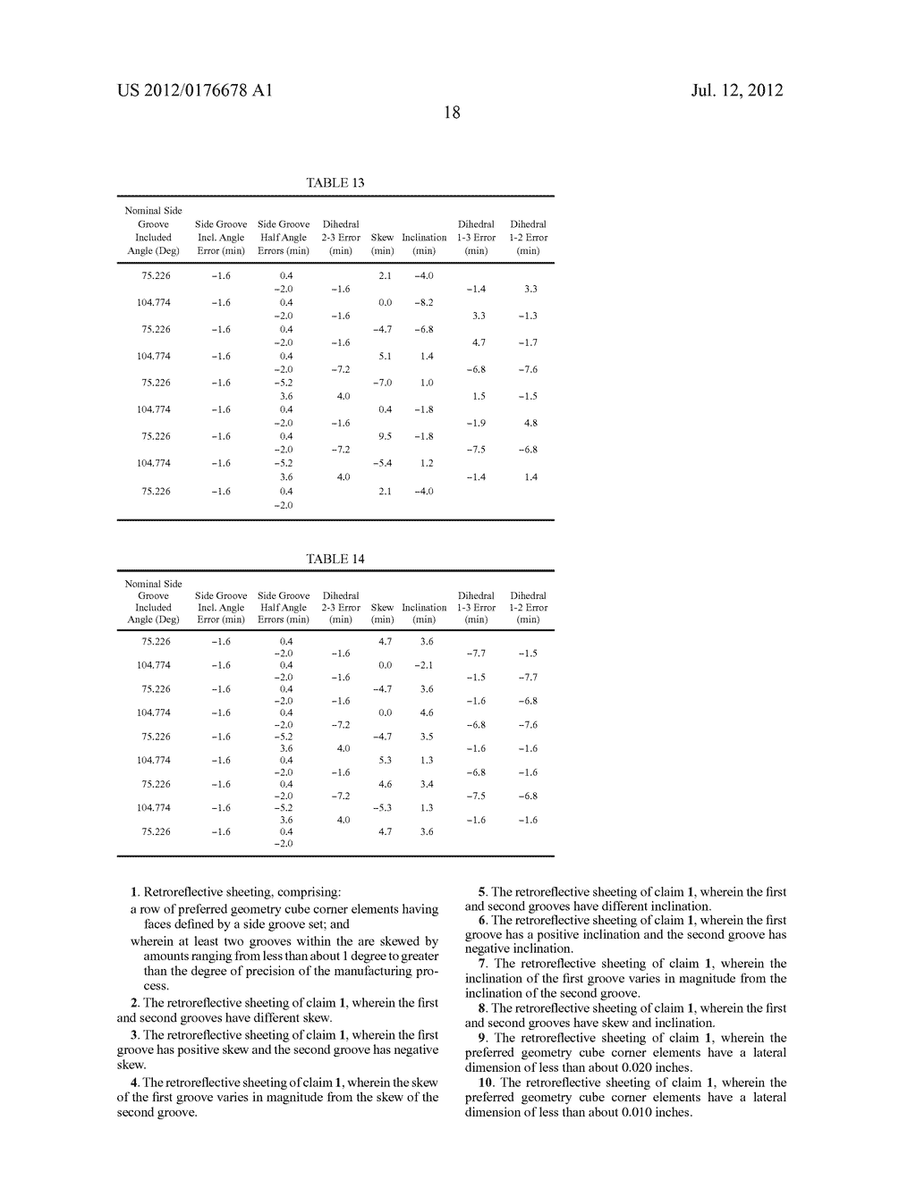 RETROREFLECTIVE SHEETING INCLUDING CUBE CORNER ELEMENTS - diagram, schematic, and image 34