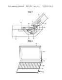 ELECTRONIC APPARATUS AND HINGE diagram and image