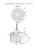 LIGHT FIXTURE AND ASSOCIATED LED BOARD AND MONOLITHIC OPTIC diagram and image