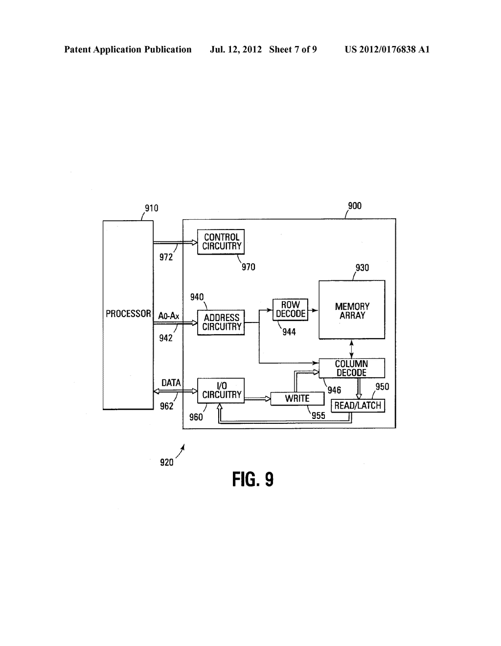 REDUCING EFFECTS OF PROGRAM DISTURB IN A MEMORY DEVICE - diagram, schematic, and image 08