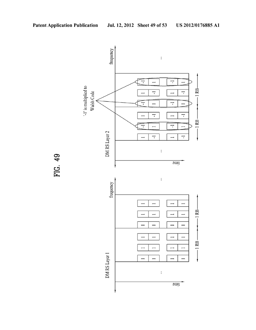 METHOD AND APPARATUS FOR TRANSMITTING/RECEIVING A REFERENCE SIGNAL IN A     WIRELESS COMMUNICATION SYSTEM - diagram, schematic, and image 50