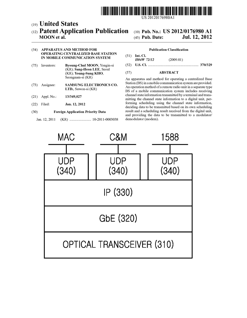 APPARATUS AND METHOD FOR OPERATING CENTRALIZED BASE STATION IN MOBILE     COMMUNICATION SYSTEM - diagram, schematic, and image 01