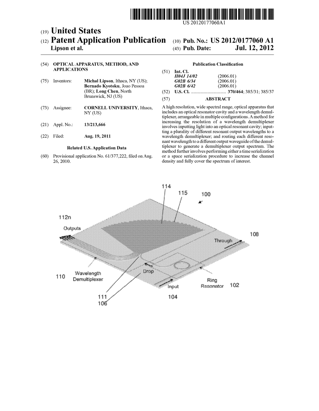 OPTICAL APPARATUS, METHOD, AND APPLICATIONS - diagram, schematic, and image 01