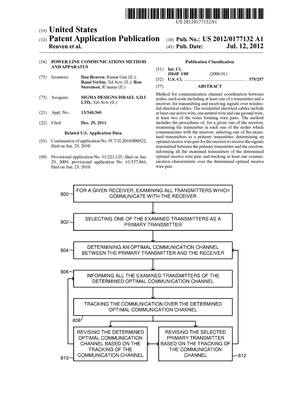 POWER LINE COMMUNICATIONS METHOD AND APPARATUS - diagram, schematic, and image 01