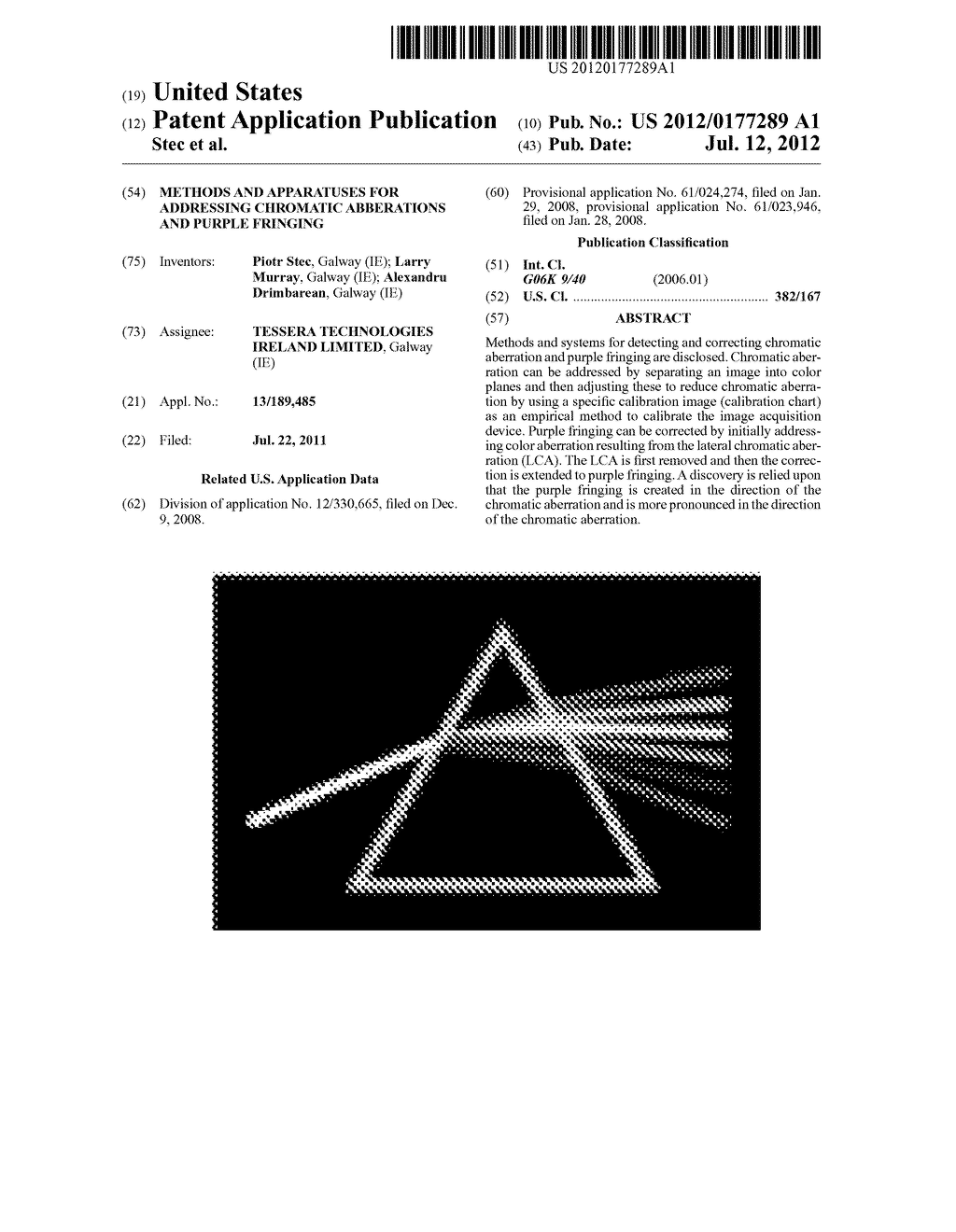 Methods and Apparatuses for Addressing Chromatic Abberations and Purple     Fringing - diagram, schematic, and image 01