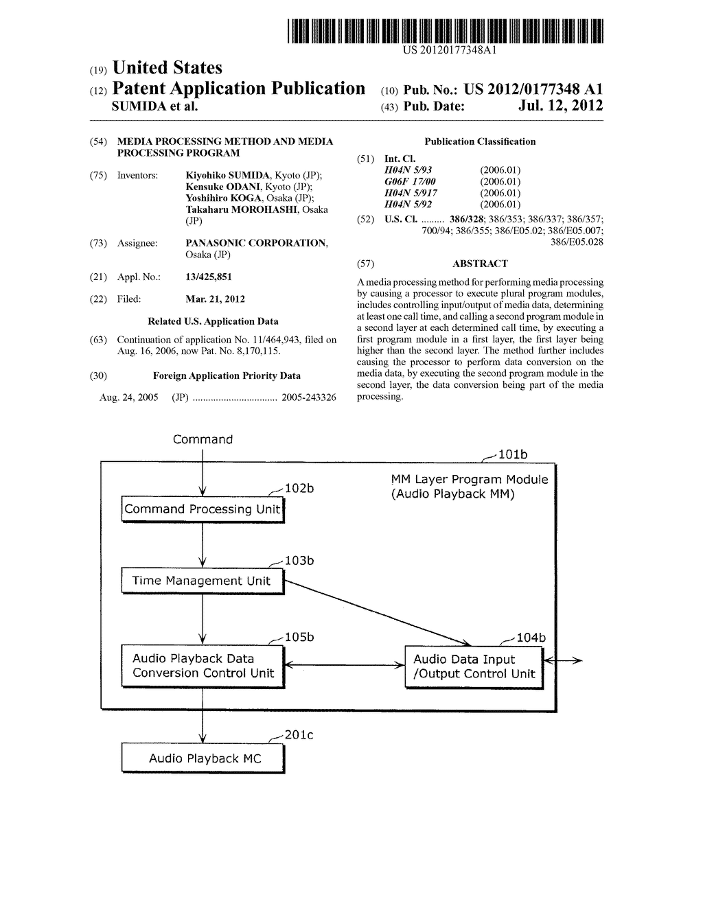 MEDIA PROCESSING METHOD AND MEDIA PROCESSING PROGRAM - diagram, schematic, and image 01