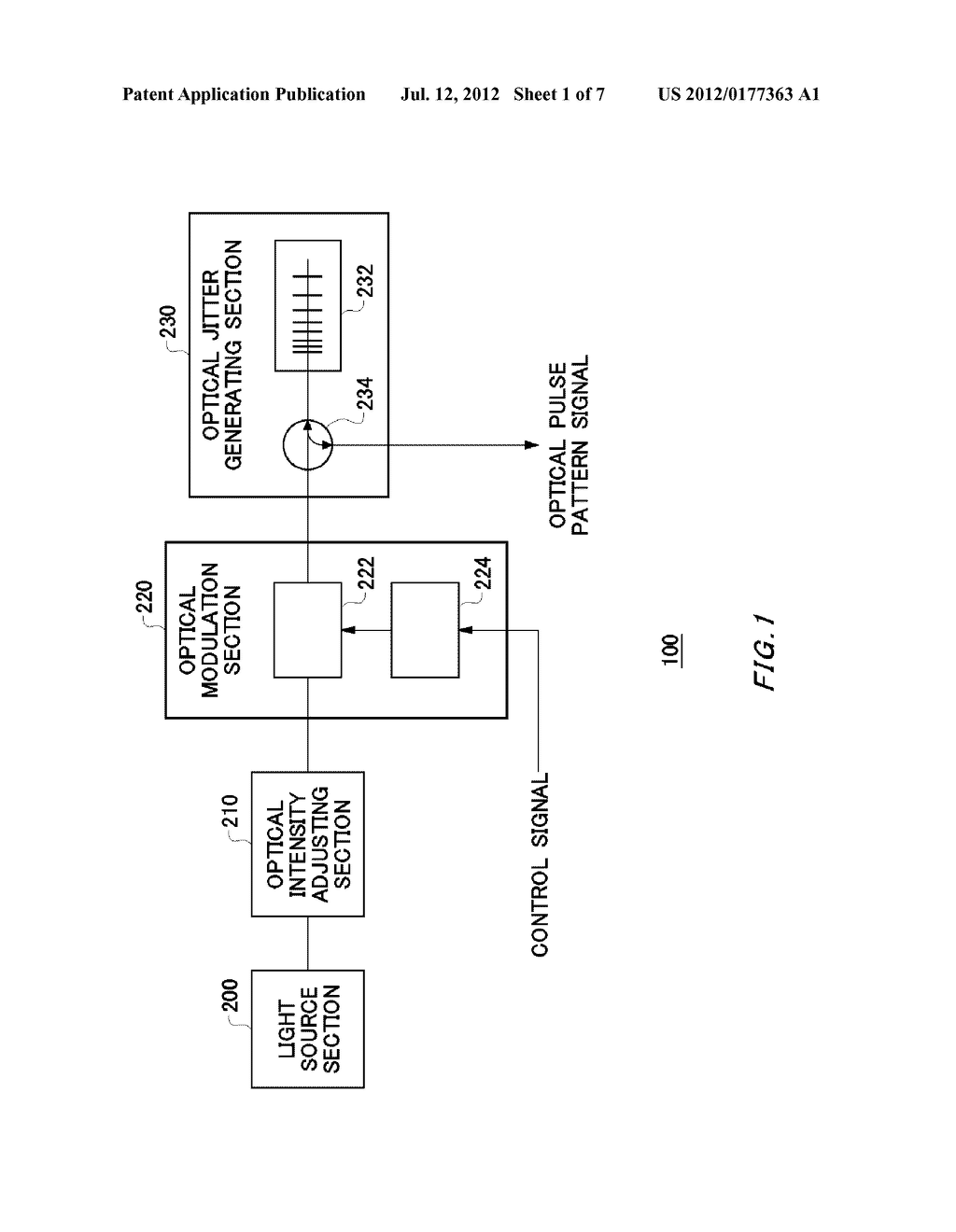 OPTICAL SIGNAL OUTPUT APPARATUS, ELECTRICAL SIGNAL OUTPUT APPARATUS, AND     TEST APPARATUS - diagram, schematic, and image 02