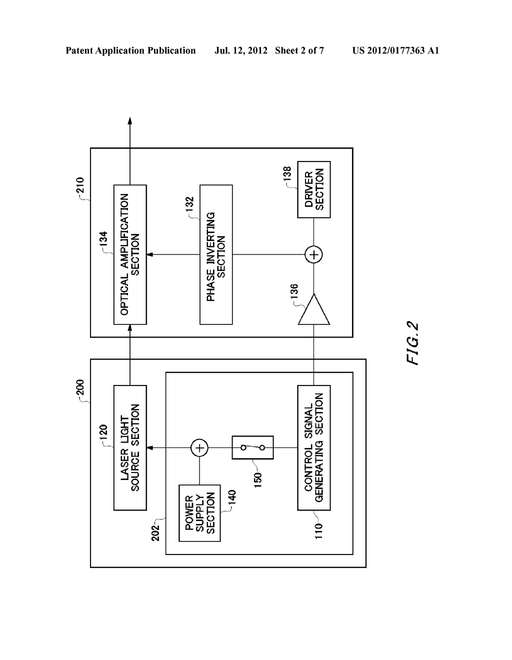 OPTICAL SIGNAL OUTPUT APPARATUS, ELECTRICAL SIGNAL OUTPUT APPARATUS, AND     TEST APPARATUS - diagram, schematic, and image 03