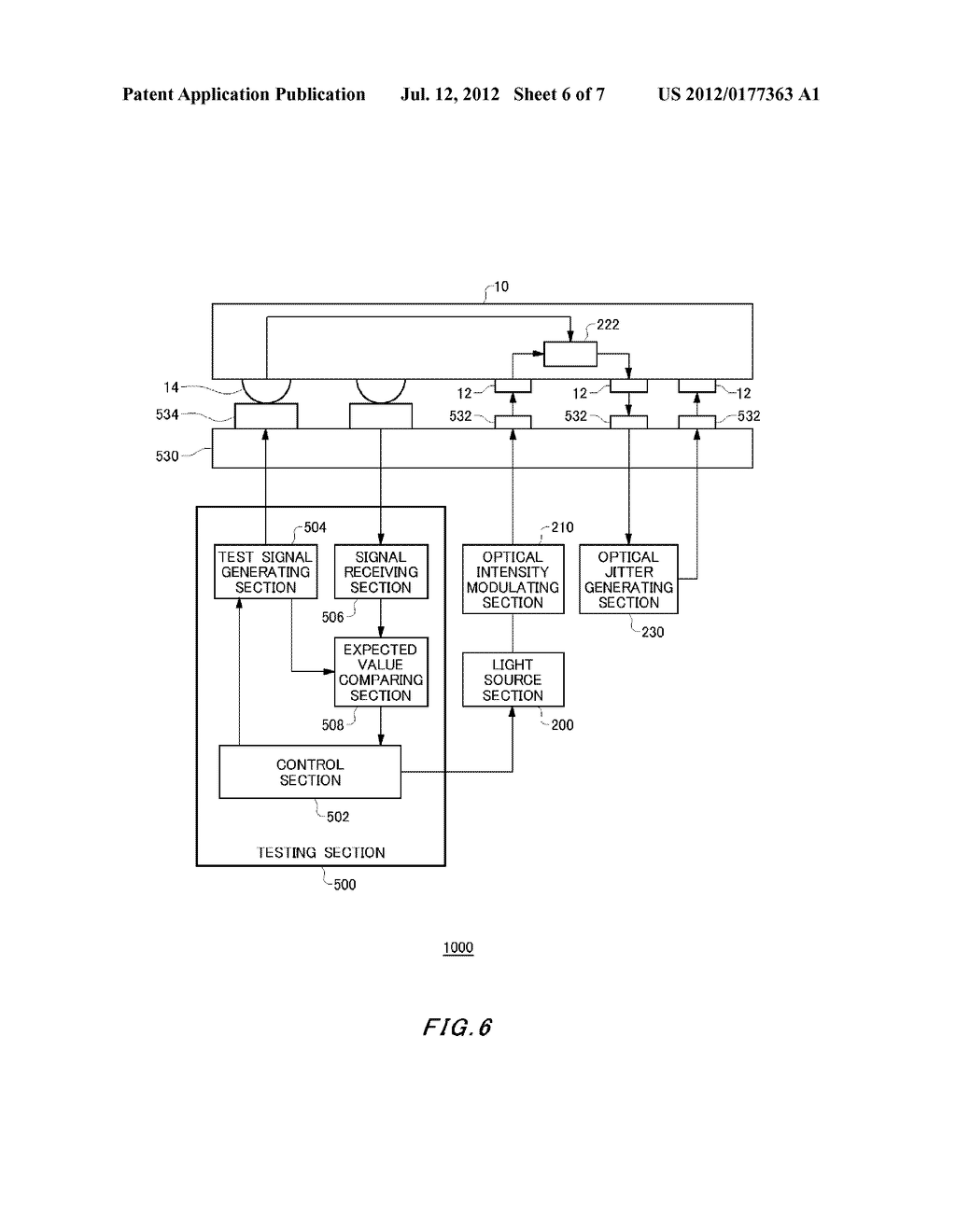 OPTICAL SIGNAL OUTPUT APPARATUS, ELECTRICAL SIGNAL OUTPUT APPARATUS, AND     TEST APPARATUS - diagram, schematic, and image 07