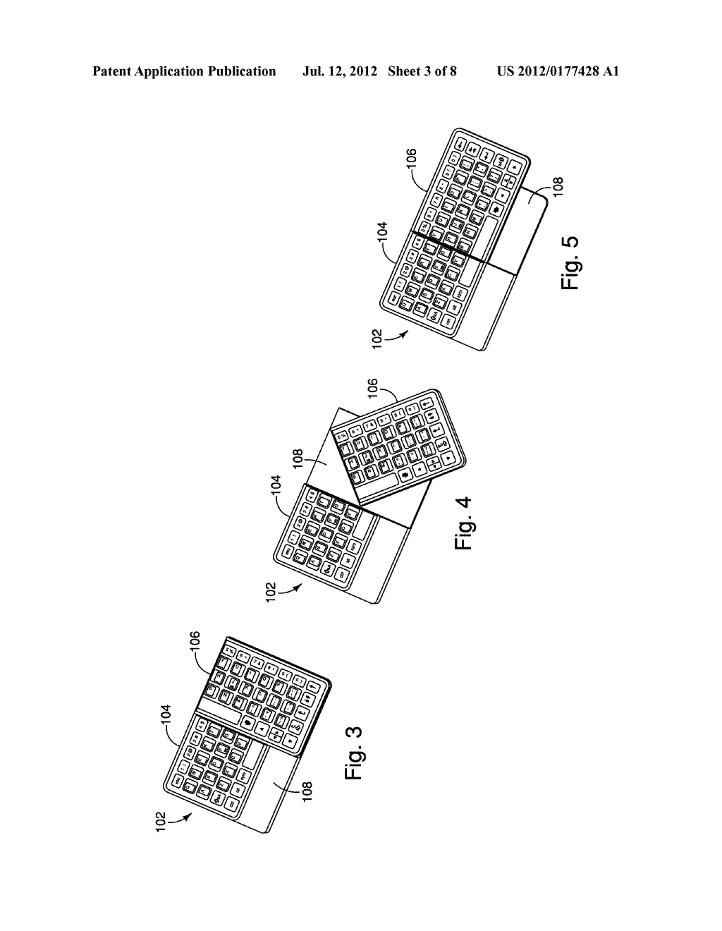 Keyboard with Rotatable Portion - diagram, schematic, and image 04