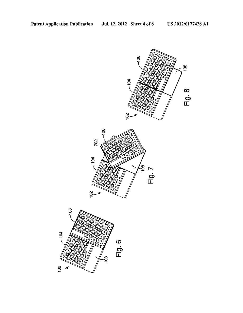 Keyboard with Rotatable Portion - diagram, schematic, and image 05