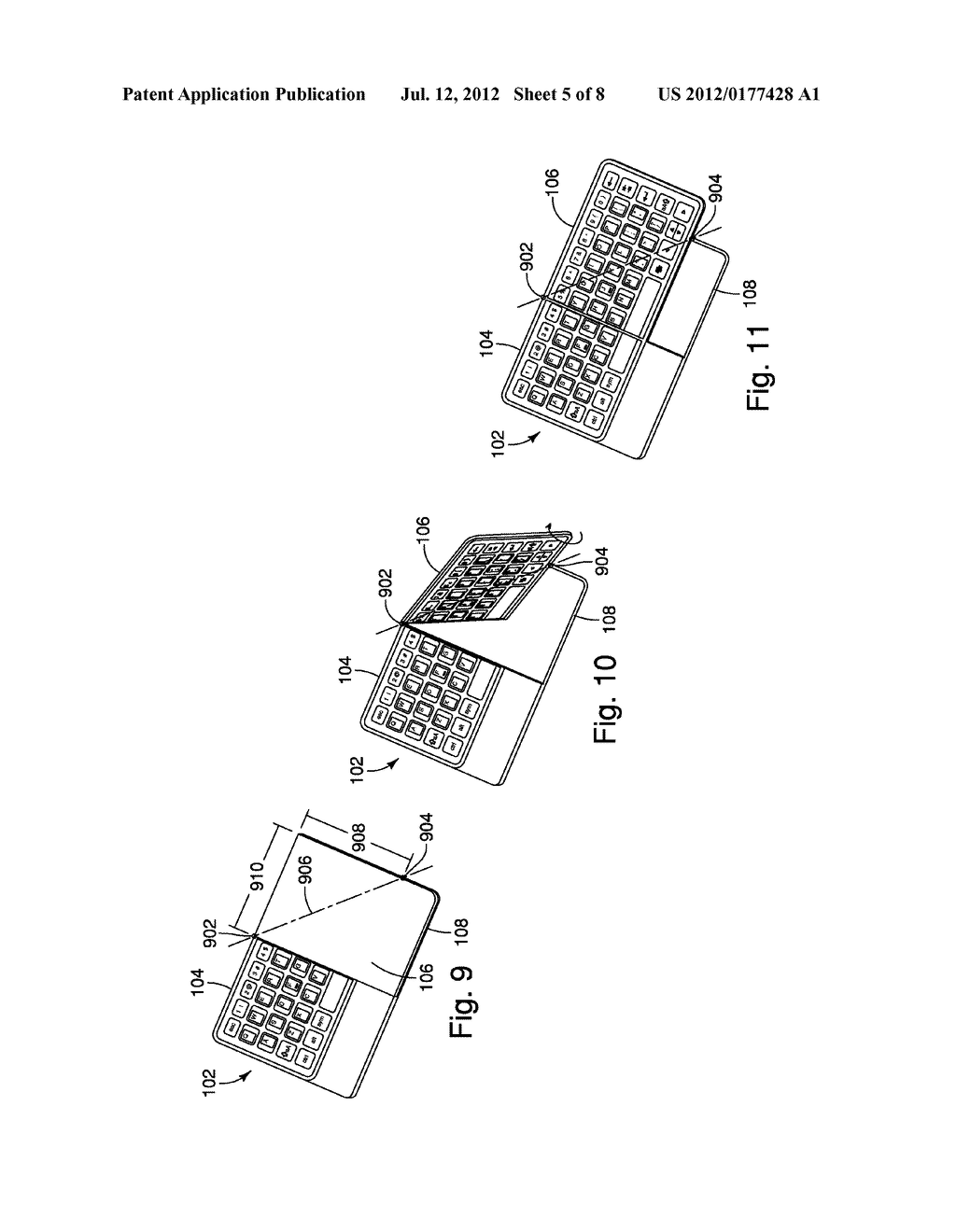 Keyboard with Rotatable Portion - diagram, schematic, and image 06