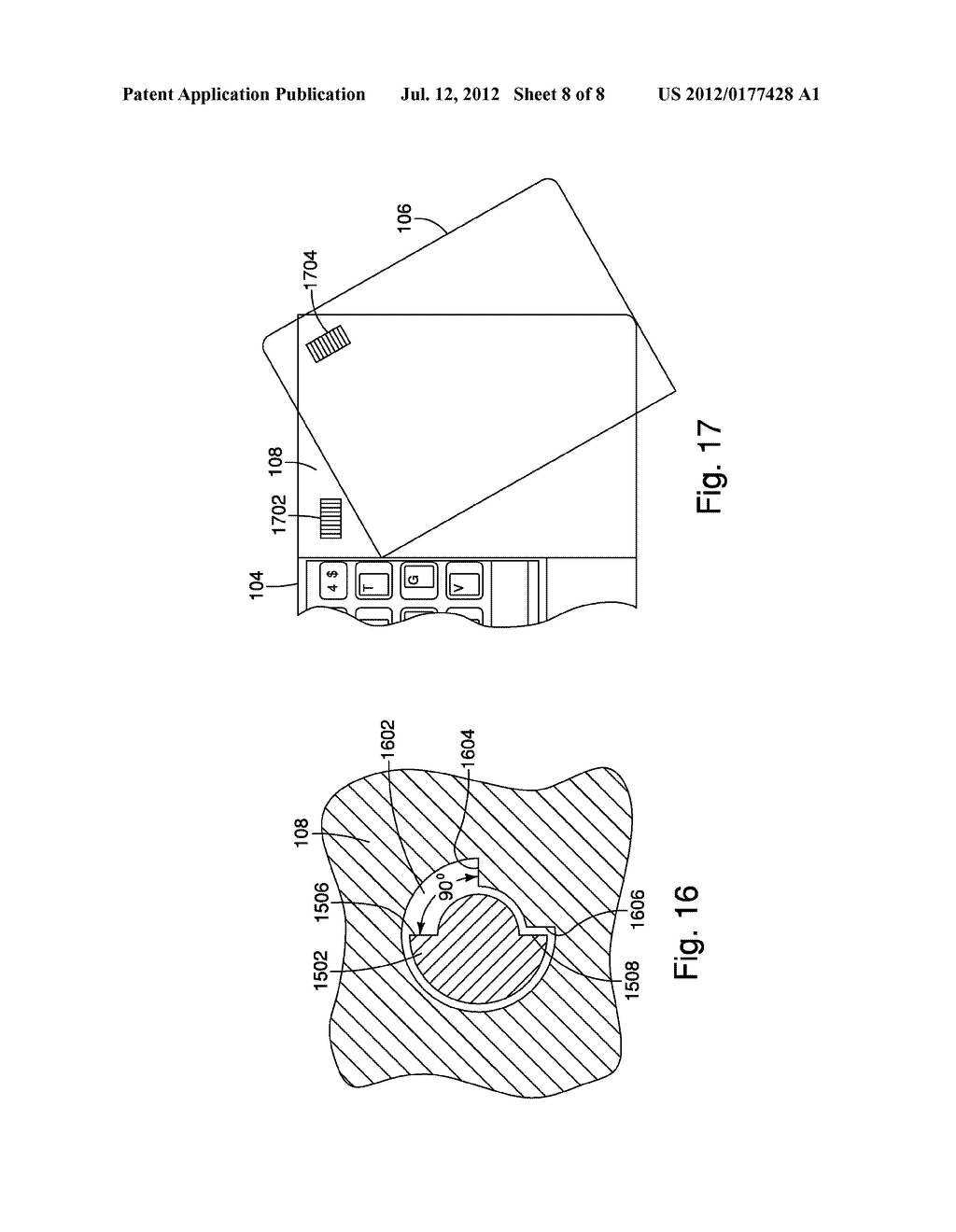 Keyboard with Rotatable Portion - diagram, schematic, and image 09