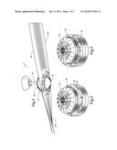 CEILING FAN HAVING A SINGLE FAN BLADE diagram and image