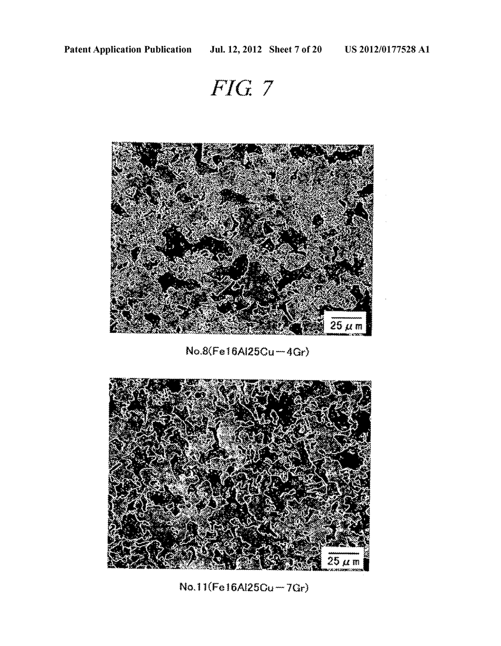 SINTERED MATERIAL, FERROUS SINTERED SLIDING MATERIAL, PRODUCING METHOD OF     THE SAME, SLIDING MEMBER, PRODUCING METHOD OF THE SAME AND COUPLING     DEVICE - diagram, schematic, and image 08