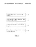 METHOD OF COATING A FABRIC USING A BLADE-COATING DEVICE diagram and image