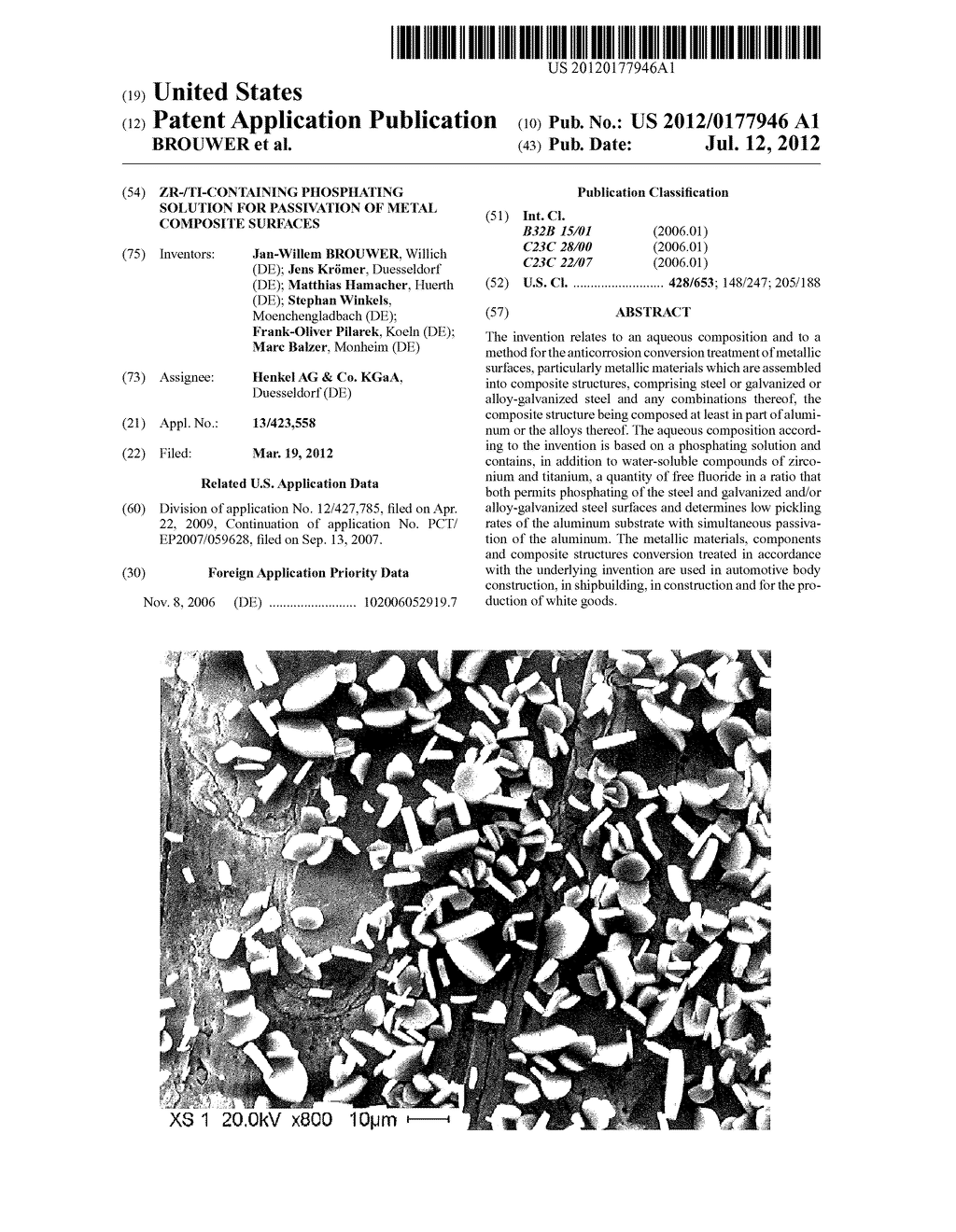 Zr-/Ti-Containing Phosphating Solution For Passivation of Metal Composite     Surfaces - diagram, schematic, and image 01