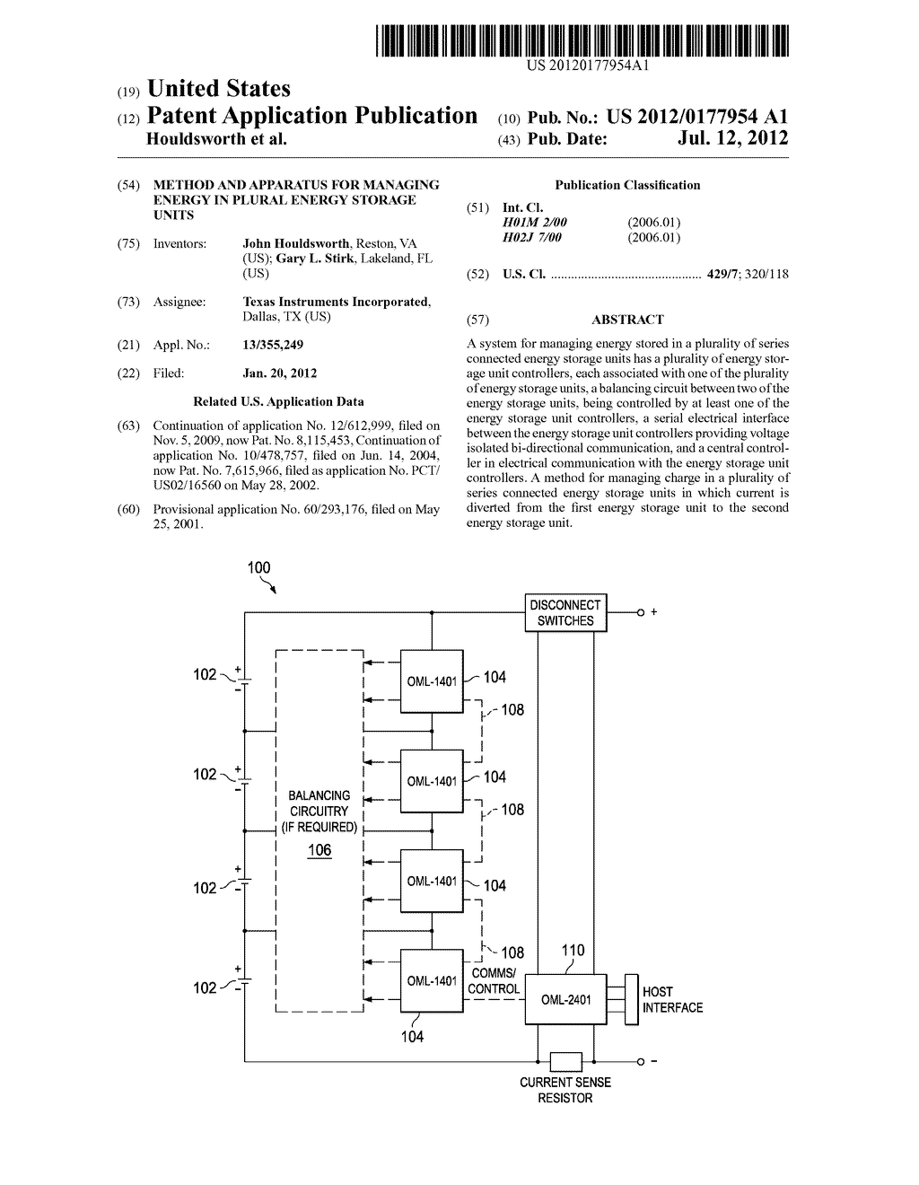 METHOD AND APPARATUS FOR MANAGING ENERGY IN PLURAL ENERGY STORAGE UNITS - diagram, schematic, and image 01