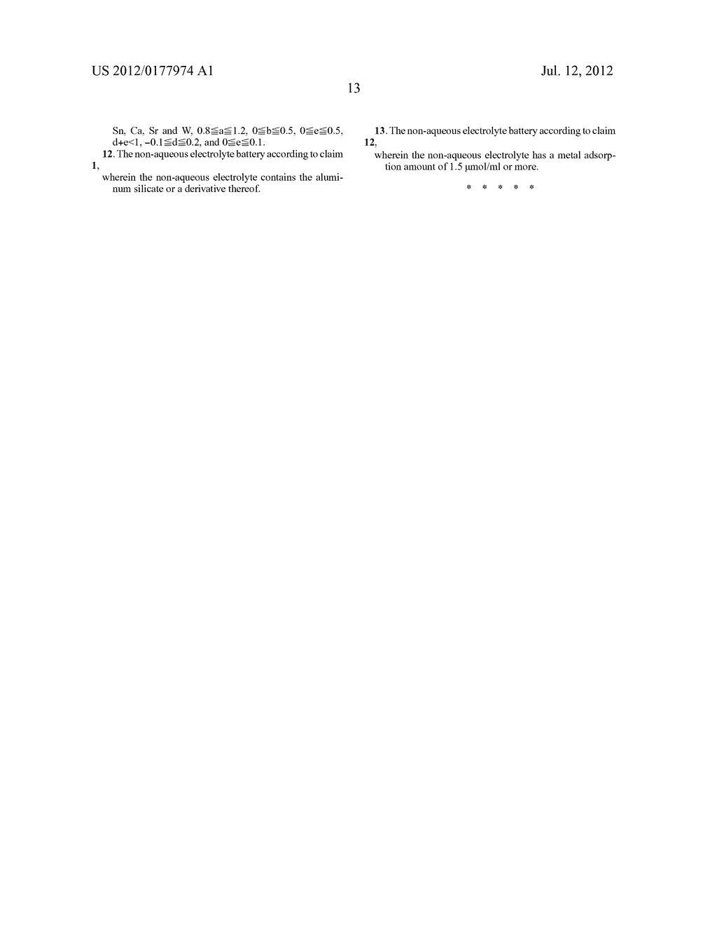 NON-AQUEOUS ELECTROLYTE BATTERY - diagram, schematic, and image 15