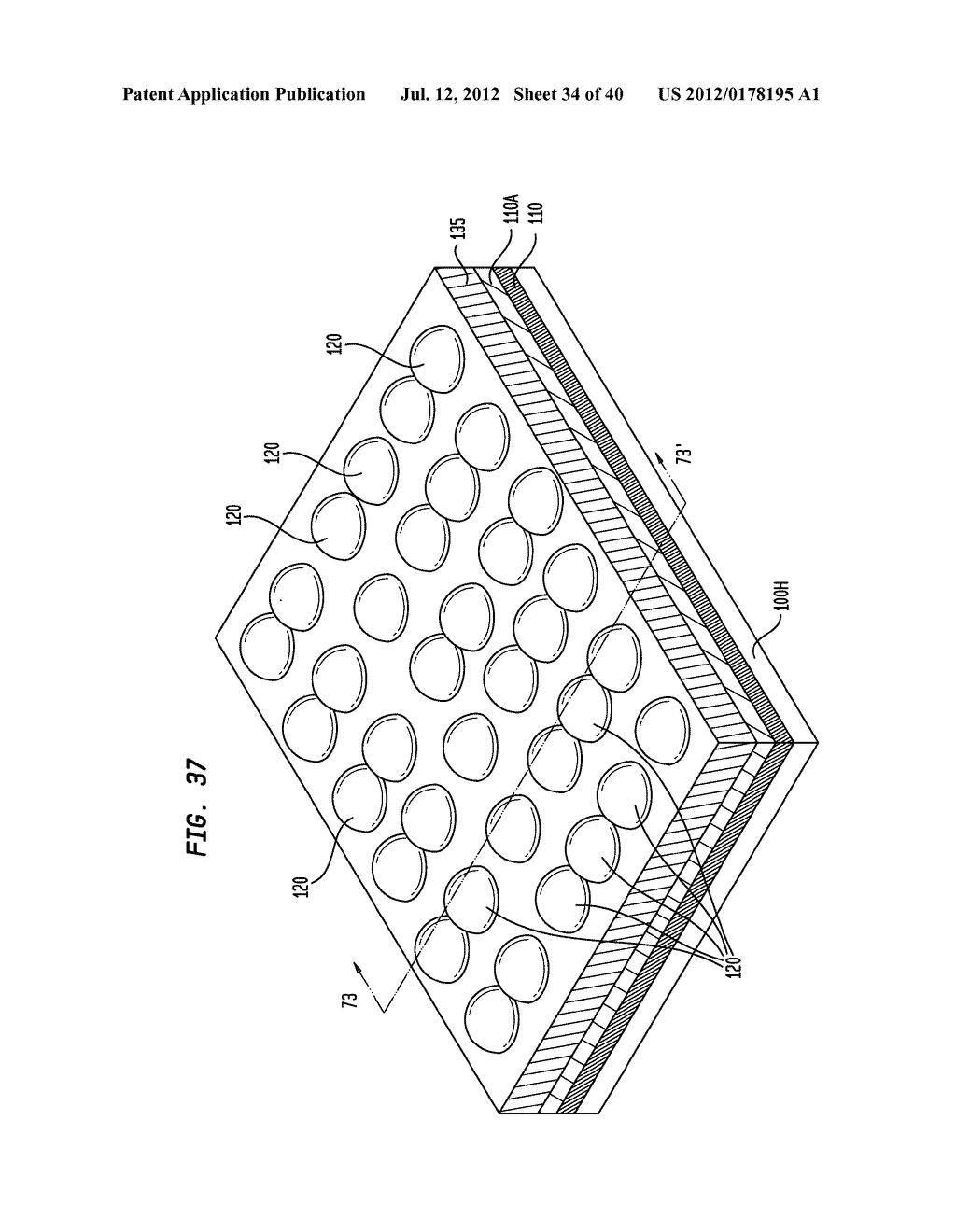 Method of Manufacturing a Light Emitting, Photovoltaic or Other Electronic     Apparatus and System - diagram, schematic, and image 35