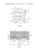 SEMICONDUCTOR MEMORY DEVICE WITH STACKED GATE INCLUDING CHARGE STORAGE     LAYER AND CONTROL GATE AND METHOD OF MANUFACTURING THE SAME diagram and image