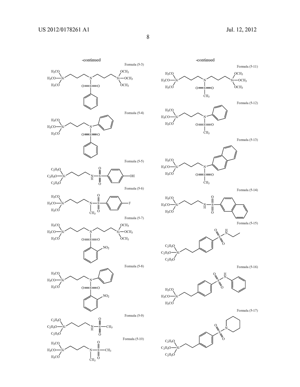 SILICON-CONTAINING COMPOSITION HAVING SULFONAMIDE GROUP FOR FORMING RESIST     UNDERLAYER FILM - diagram, schematic, and image 09