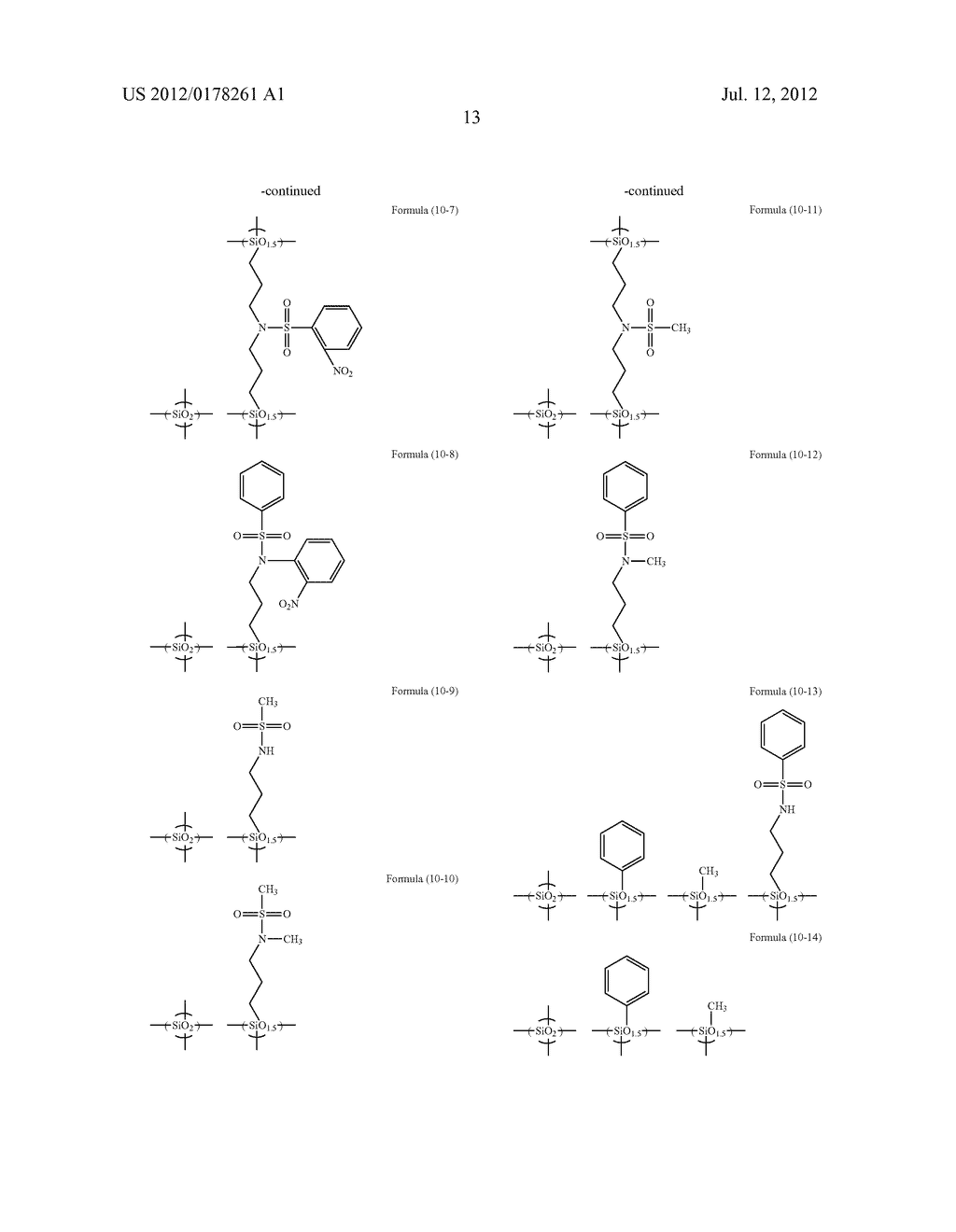 SILICON-CONTAINING COMPOSITION HAVING SULFONAMIDE GROUP FOR FORMING RESIST     UNDERLAYER FILM - diagram, schematic, and image 14