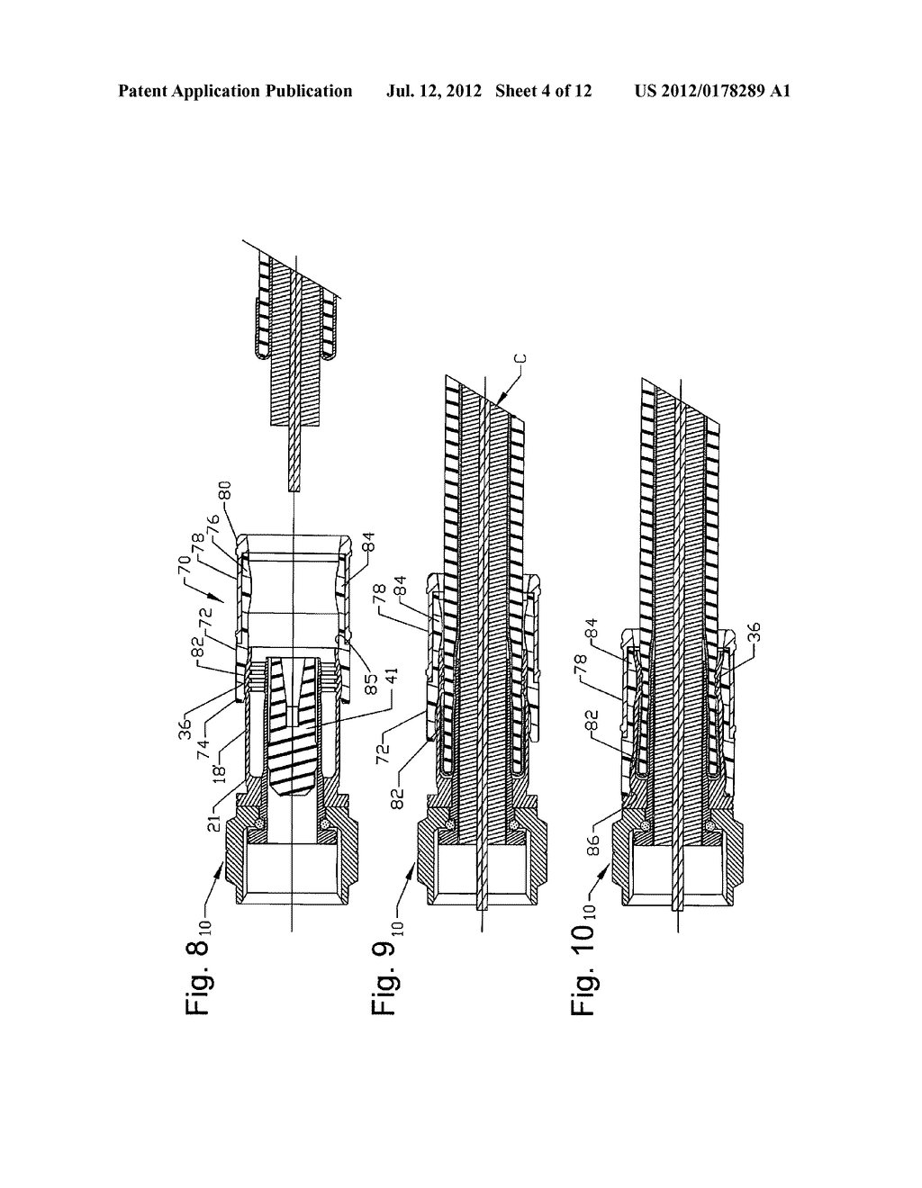 BULGE-TYPE COAXIAL CABLE CONNECTOR WITH PLASTIC SLEEVE - diagram, schematic, and image 05