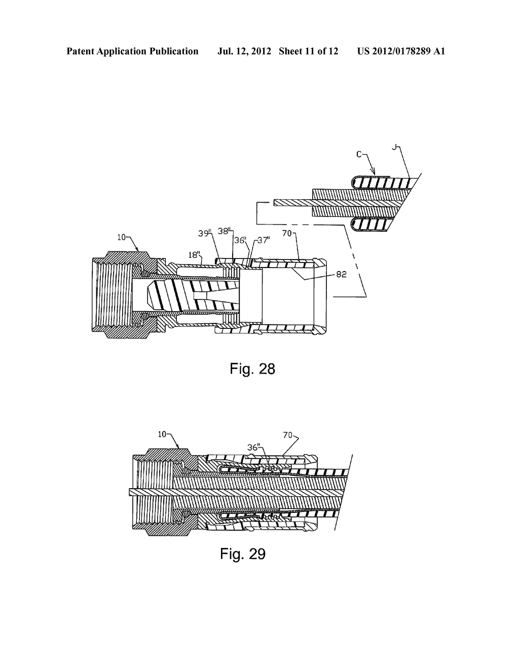 BULGE-TYPE COAXIAL CABLE CONNECTOR WITH PLASTIC SLEEVE - diagram, schematic, and image 12