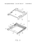 ELECTRICAL CARD CONNECTOR WITH REINFORCED CARD LOCKING diagram and image