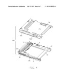 ELECTRICAL CARD CONNECTOR WITH REINFORCED CARD LOCKING diagram and image