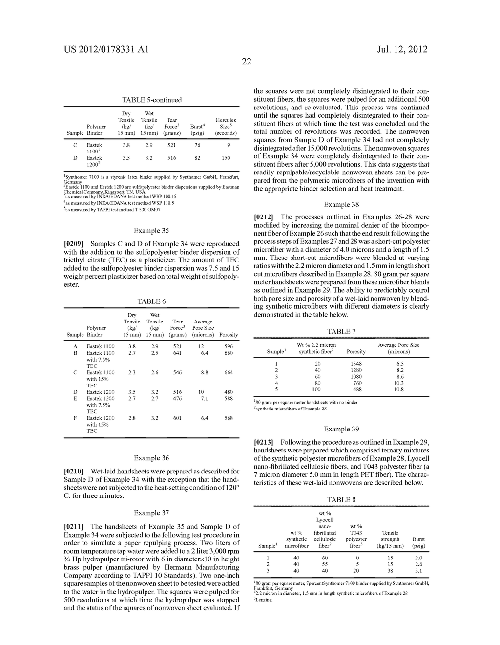 NONWOVEN ARTICLE WITH RIBBON FIBERS - diagram, schematic, and image 25