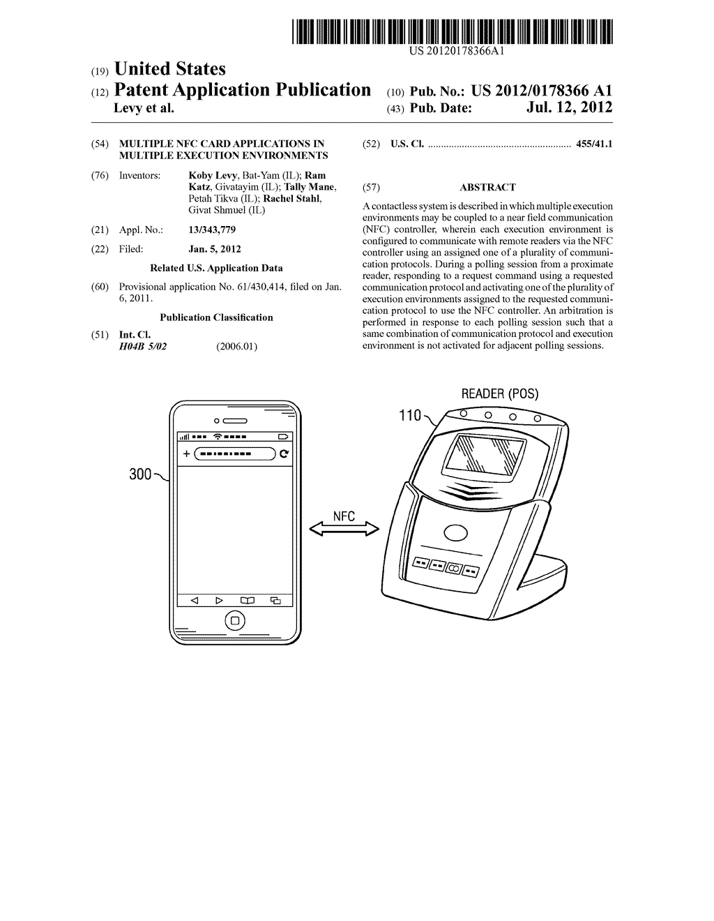 Multiple NFC Card Applications in Multiple Execution Environments - diagram, schematic, and image 01