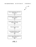 SYSTEM AND METHOD FOR PROVIDING A NETWORK SERVICE IN A DISTRIBUTED FASHION     TO A MOBILE DEVICE diagram and image