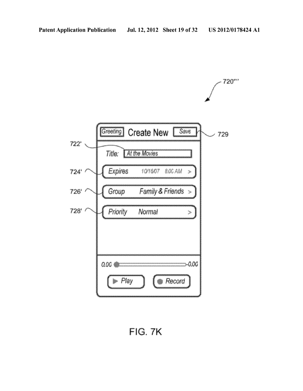 CREATION AND MANAGEMENT OF VOICEMAIL GREETINGS FOR MOBILE COMMUNICATION     DEVICES - diagram, schematic, and image 20